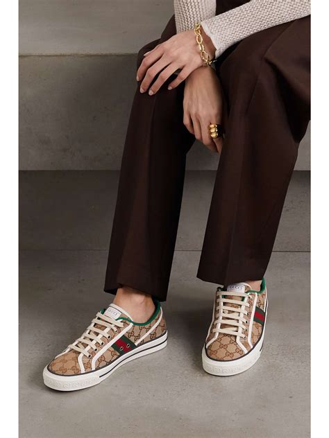 gucci 1977 sneakers|Gucci tennis 1977 platform sneakers.